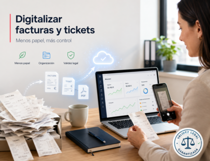 Digitalizar facturas y tickets con Holded para eliminar papel con validez legal